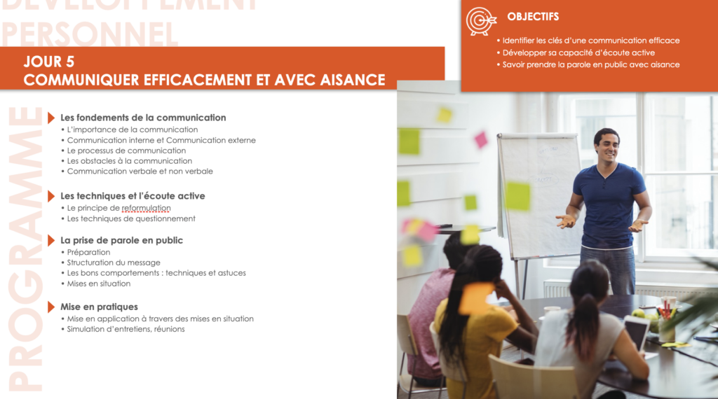 Jour 5 communiquer efficacement et avec aisance